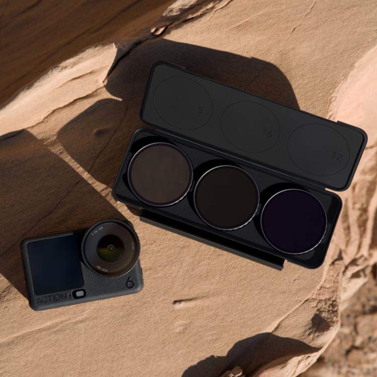 For DJI Osmo Action 6 Original ND Filter Set (ND8/ND16/ND32), ND Filter Set
