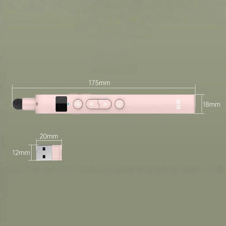 OUBAI T10S Presentation Pointer With Magnifier & Air Mouse, Red Laser, Screen Writing, Timer, Plug & Play