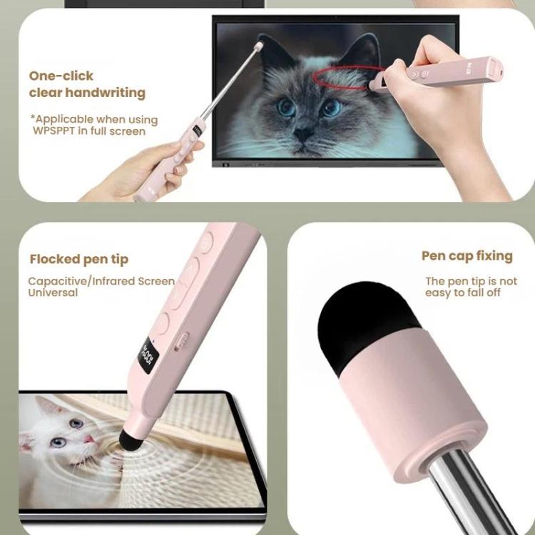 OUBAI T10S Presentation Pointer With Magnifier & Air Mouse, Red Laser, Screen Writing, Timer, Plug & Play