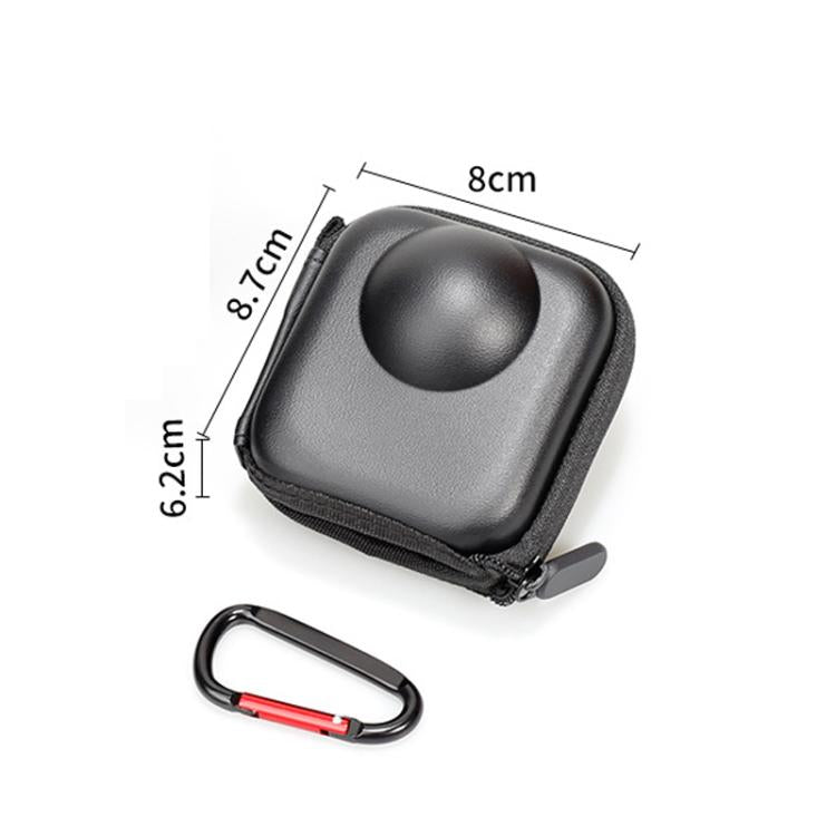 For GoPro MAX2 Compact Hard Shell Carrying Case Protective Storage Bag With Carabiner Clip, Carrying Case