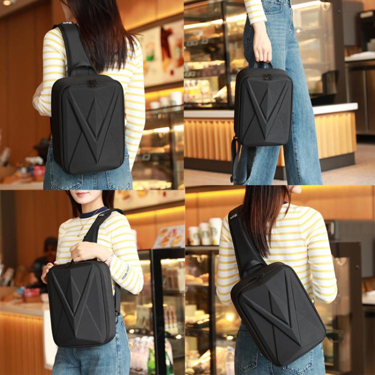 For DJI Neo 2 BKano Smooth Fly Kit Organizer Bag Chest Crossbody Bag, Crossbody Bag(Black)