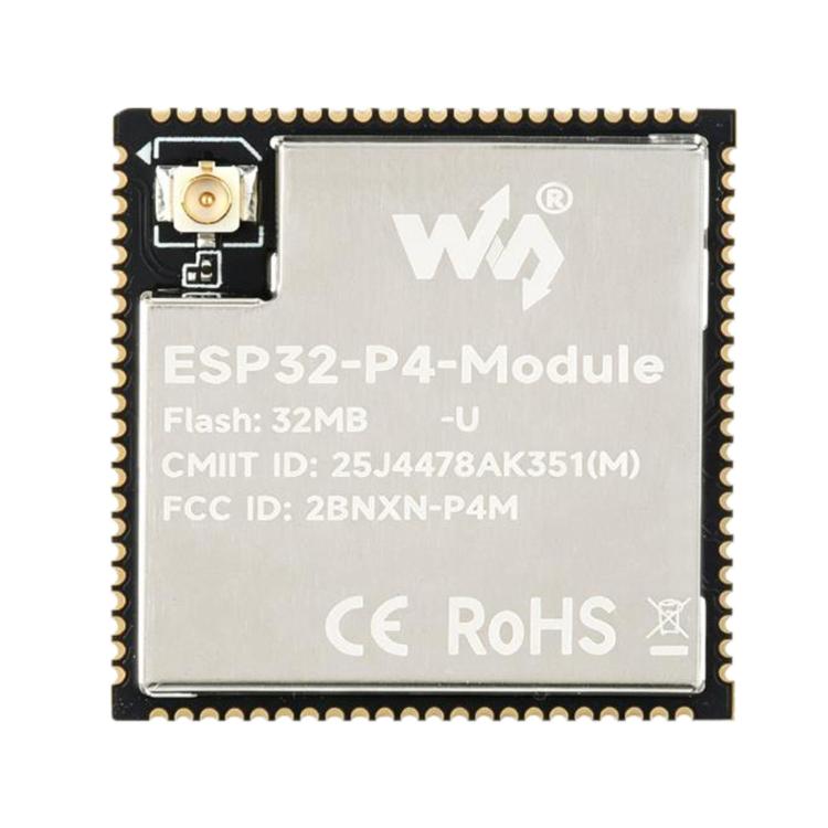 WAVESHARE ESP32-P4-Module Core Board Supports 2.4GHz Wi-Fi And Bluetooth 5.3, 16MB, 32MB, 16MB Onboard IPEX Connector, 32MB Onboard IPEX Connector