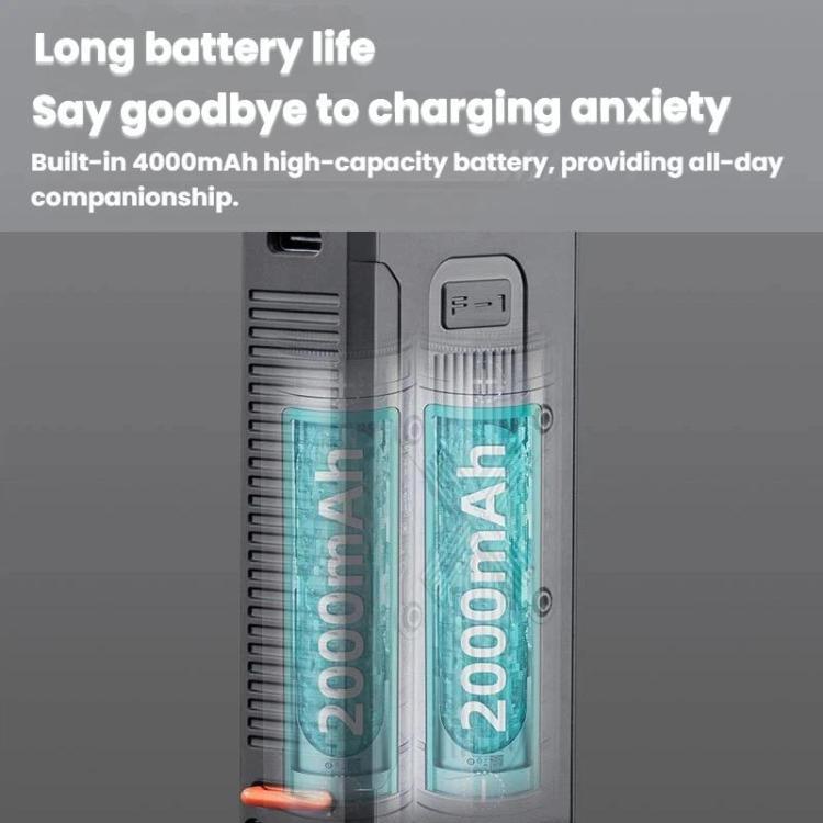 F1 Handheld High Speed Digital Display Turbo Fan Mini Portable Outdoor Camping Gathering Fan, Black