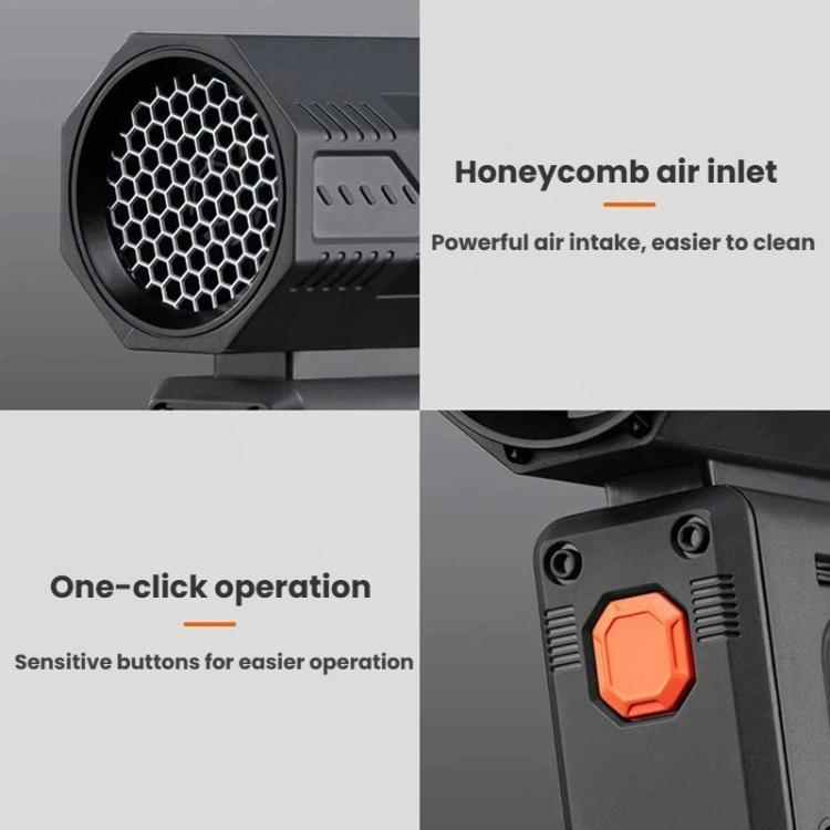 F1 Handheld High Speed Digital Display Turbo Fan Mini Portable Outdoor Camping Gathering Fan, Black