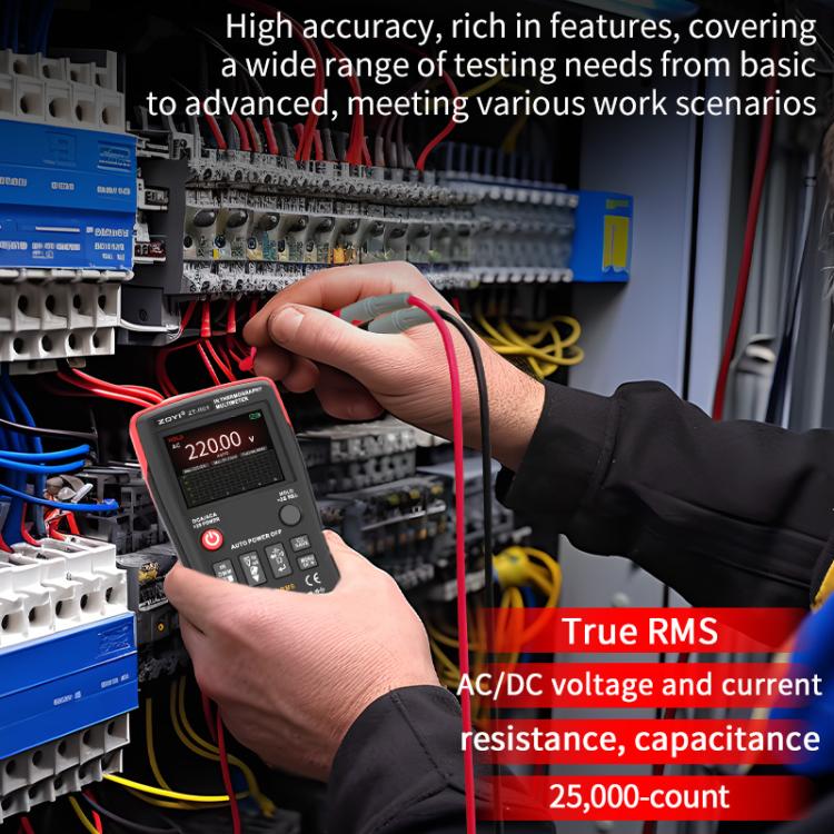 ZT-R01 Handheld HD Infrared Thermal Imaging Multimeter Industrial Power/Floor Heating Thermal Imager, Standard, With Bag