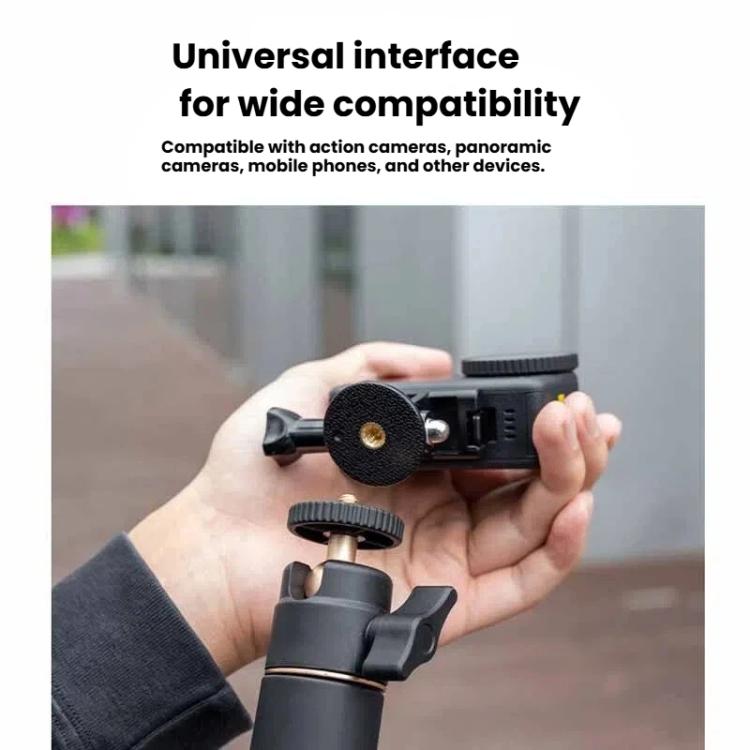1.2m Extendable Selfie Stick Tripod For Action Cameras With Ball Head 360-Degree Rotatable