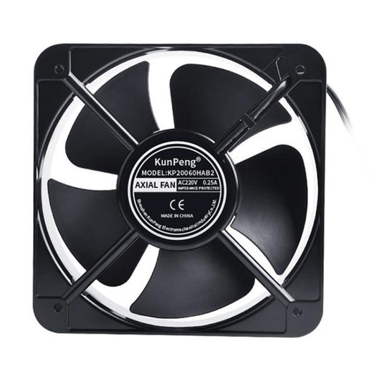 KunPeng 65W 20cm 2300r/Min AC Ball Bearing Axial Flow Fan Charging Pile Cooling Fan, 220V, 110V, 380V