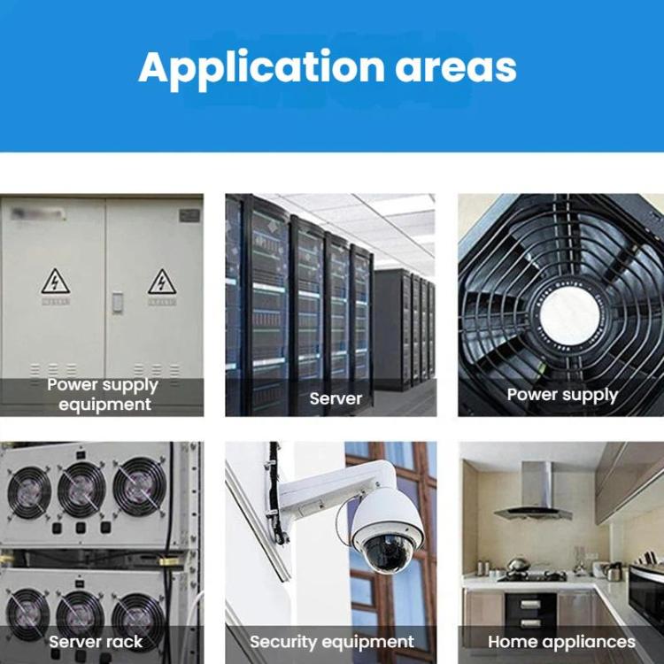 KunPeng 65W 20cm 2300r/Min AC Ball Bearing Axial Flow Fan Charging Pile Cooling Fan, 220V, 110V, 380V
