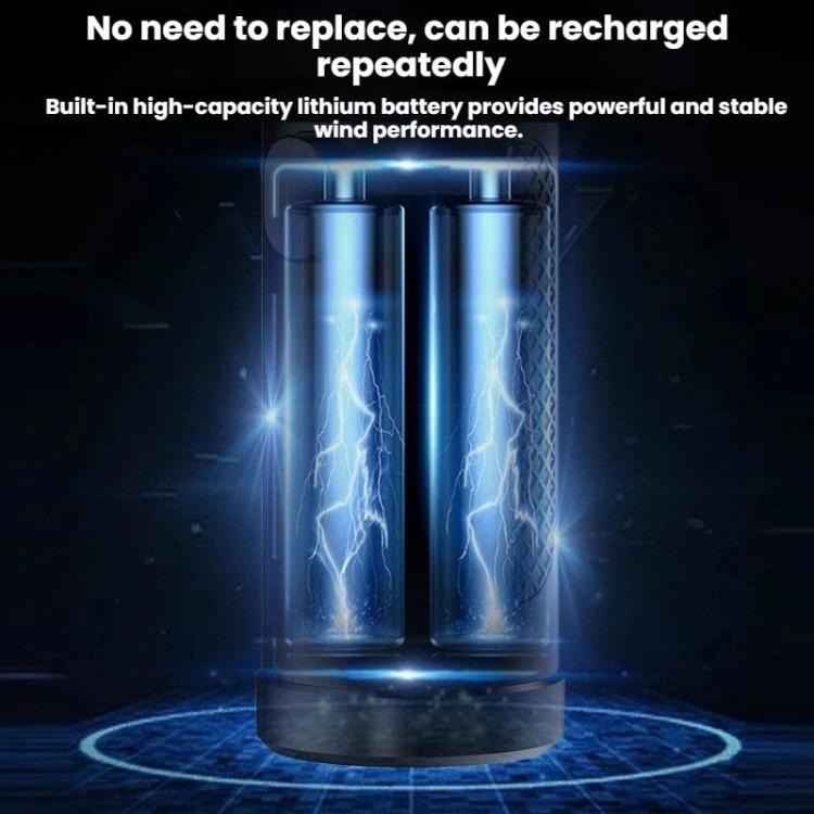 Computer Case Keyboard Cleaning USB Rechargeable Handheld Dust Blower, 2000mAh x 3, 2000mAh x 2