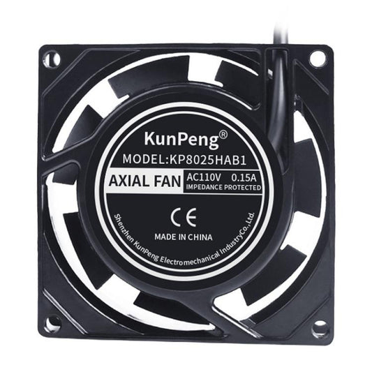 KunPeng 8cm 17W Cooling Fan Ball Bearing Axial AC Fan, 110V, 220V
