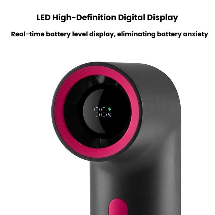 F21 High Speed Curved Tube Fan Mini Turbo Portable Digital Display High-Power Handheld Fan