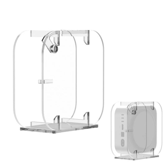For Mac Mini M4 2024 Vertical Acrylic Desktop Stand Anti-Slip Storage Holder, For Mac Mini M4 Vertical