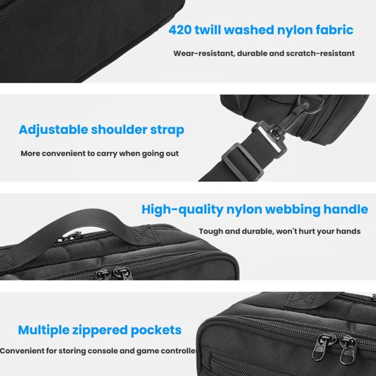 Carrying Case for Nintendo Switch 1 / 2 Protective Messenger Bag with Padded Compartment for Console, Controllers, and Accessories