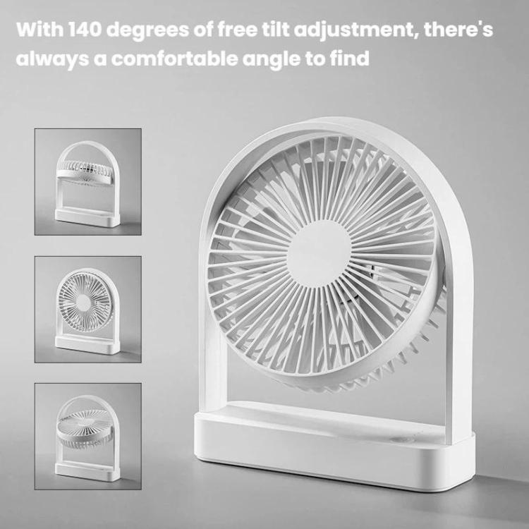 F3A Slim Mini Desk Fan Home USB Quiet Desktop Fan Portable Rechargeable Fan