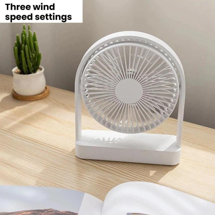 F3A Slim Mini Desk Fan Home USB Quiet Desktop Fan Portable Rechargeable Fan