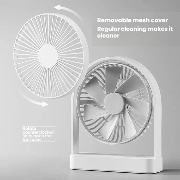 F3A Slim Mini Desk Fan Home USB Quiet Desktop Fan Portable Rechargeable Fan