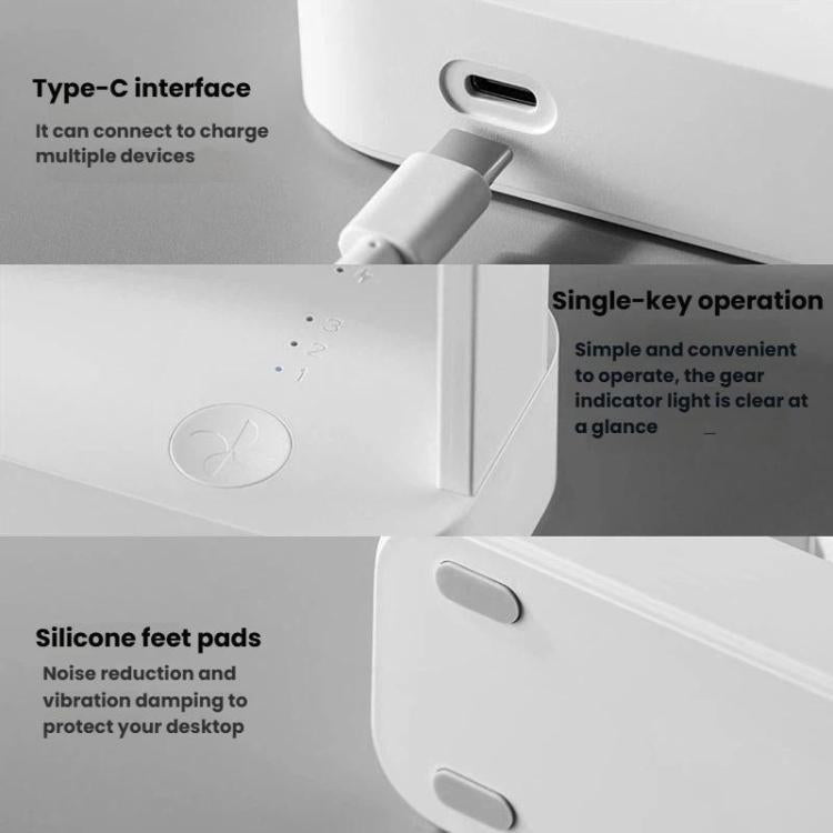 F3A Slim Mini Desk Fan Home USB Quiet Desktop Fan Portable Rechargeable Fan