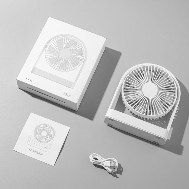 F3A Slim Mini Desk Fan Home USB Quiet Desktop Fan Portable Rechargeable Fan