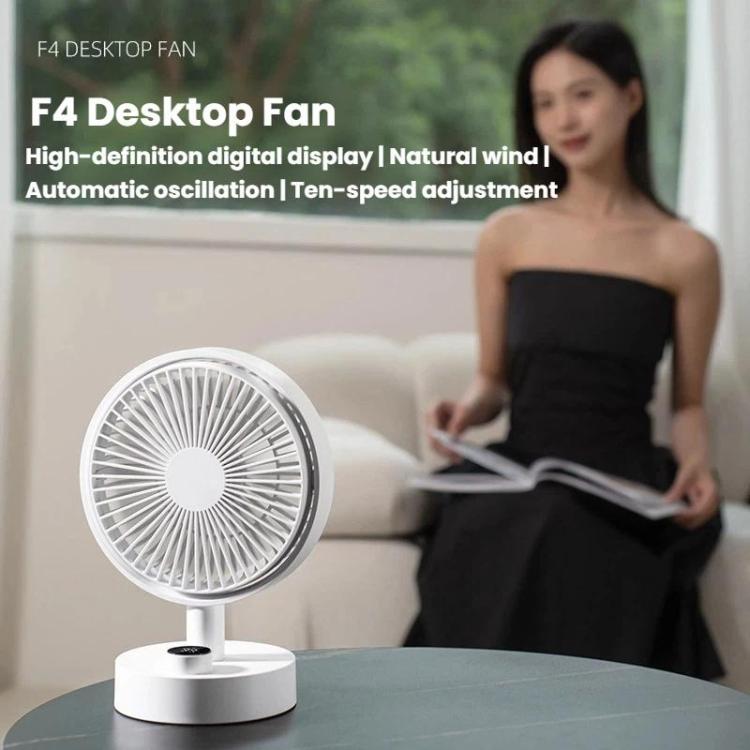 Home Multi-Function Desktop Rotating Fan Portable Office Bedroom Quiet USB Charging Fan, F4 Standard, F4 Screen Display