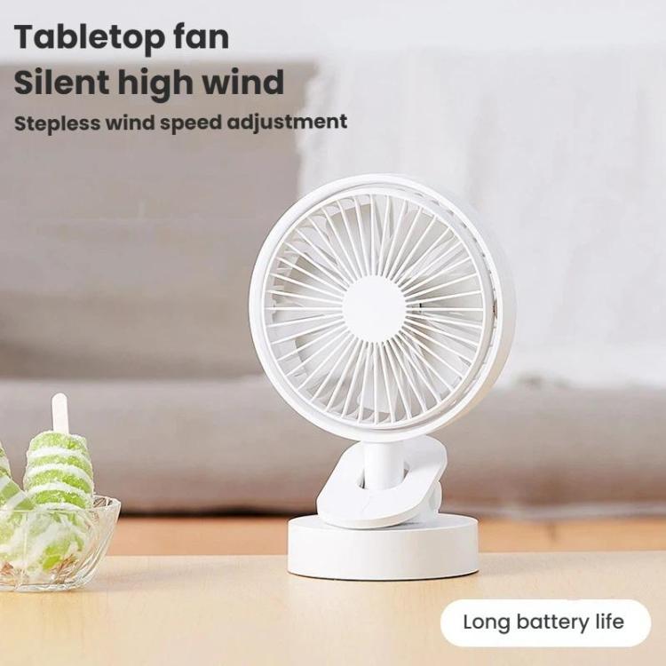 F5 Desktop Oscillating Clip Fan USB Charging Tabletop Mini Fan, F5