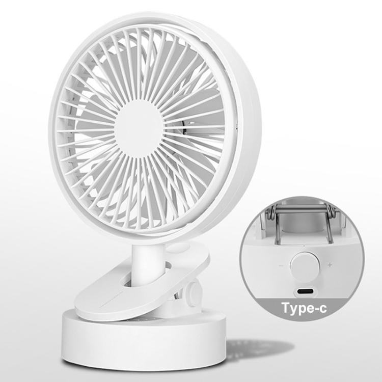 F5 Desktop Oscillating Clip Fan USB Charging Tabletop Mini Fan, F5