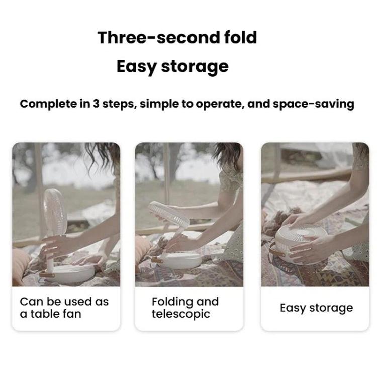 F11 Desktop Telescopic Folding Fan Outdoor Mini Portable Charging Desk Fan, F11