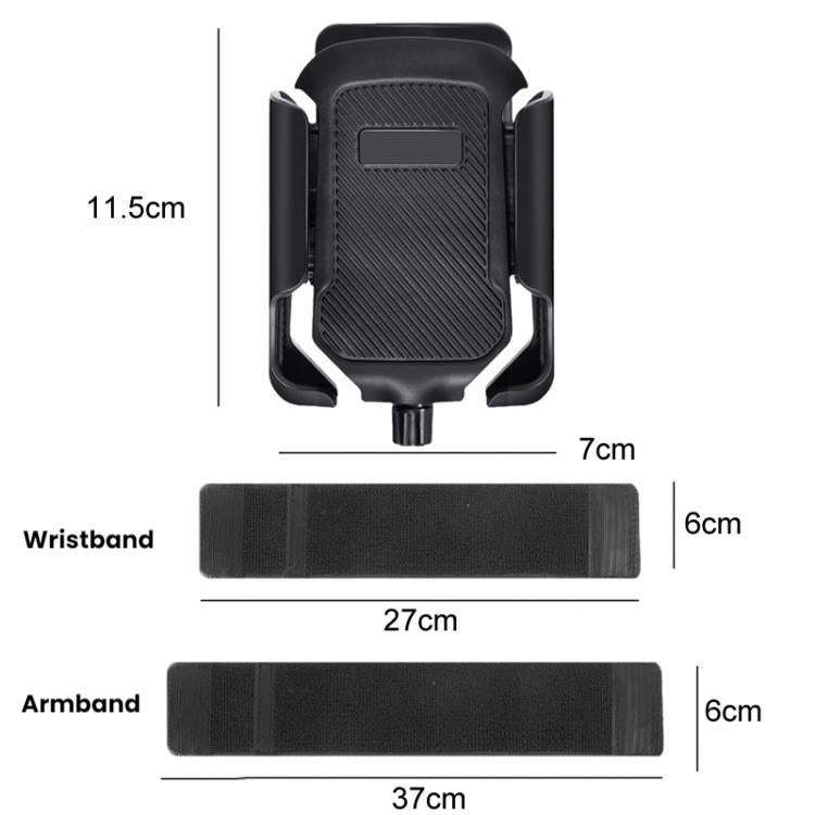 Outdoor Sports Wrist-mounted Phone Holder, Holder + Wrist Strap, Holder + Arm Strap, Holder + Wrist Strap + Arm Strap