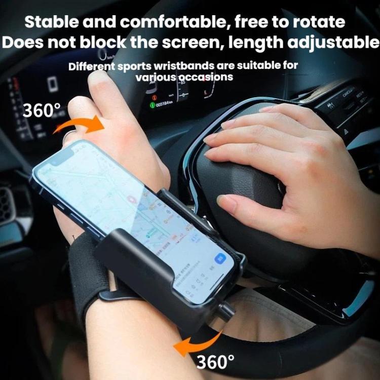 Outdoor Sports Wrist-mounted Phone Holder, Holder + Wrist Strap, Holder + Arm Strap, Holder + Wrist Strap + Arm Strap