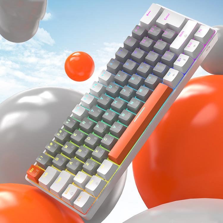 ZIYOULANG T60 Russian Mechanical Keyboard 1.5m Wired Illuminated Gaming Keyboard, Microglow Blue Switch, Microglow Red Switch, Bee Blue Switch, Bee Red Switch, Blue Red Switch, Aqua Green Blue Switch, Chalk Blue Switch