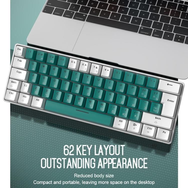 ZIYOULANG T60 Russian Mechanical Keyboard 1.5m Wired Illuminated Gaming Keyboard, Microglow Blue Switch, Microglow Red Switch, Bee Blue Switch, Bee Red Switch, Blue Red Switch, Aqua Green Blue Switch, Chalk Blue Switch