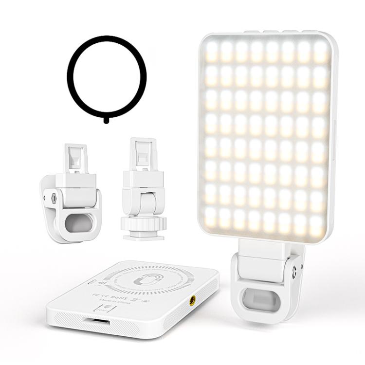 128LEDs Magnetic Selfie Light LED Fill Light for Video Conferencing, Live Streaming, Cameras, Phones & Laptops