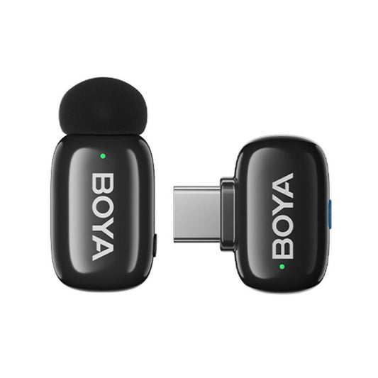 BOYA Mini Finger Microphone Wireless Lapel Clip Mobile Live Streaming Noise Reduction Recording Microphone, Type-C 1 To 1, Type-C 1 To 2+Charging Case, 8 Pin 1 To 1