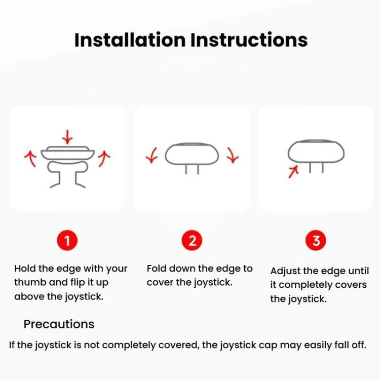 MOBAPAD G20 6pcs/Set Anti-Slip Joystick Caps For Pro2-HD / Huben 2/ Chitu / N1-HD