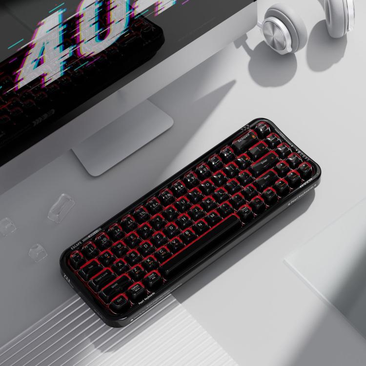 MOFii 711 Pearl Semi-Transparent Triple-Mode Bluetooth RGB Backlit Wireless Keyboard