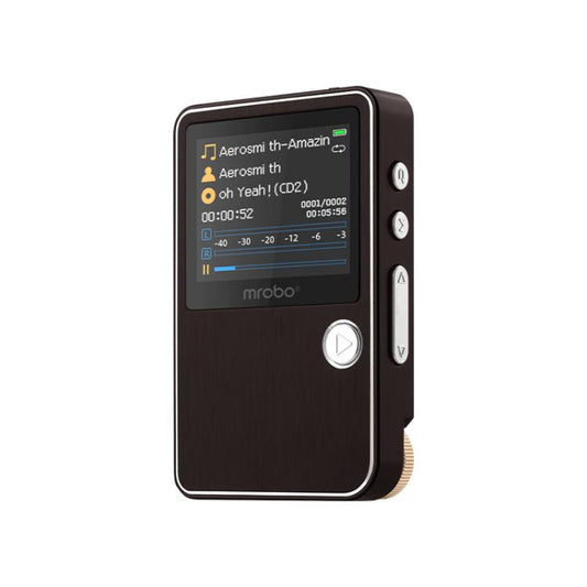 Mrobo HiFi Music Player With DAC Chip - 1.77-Inch Color Screen, Scroll Wheel Control, Supports Lossless Audio & AMV Video, 8GB, 16GB, 32GB, 64GB
