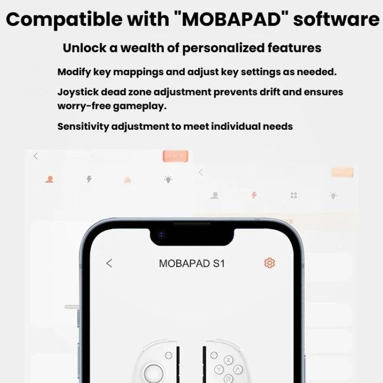 MOBAPAD For Nintendo Switch Split Left & Right Joypad Hall Effect Joystick Game Controller, S1-HD White, S1-HD Black