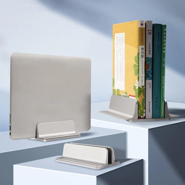 Aluminum Alloy Adjustable Laptop Vertical Stand Space-Saving Desk Organizer