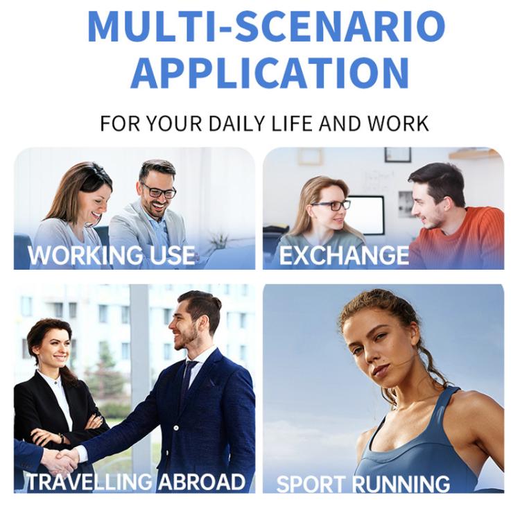 X56 156 Languages AI Smart Translation Earphones Wireless 6.0 Over-Ear Bluetooth Earphones