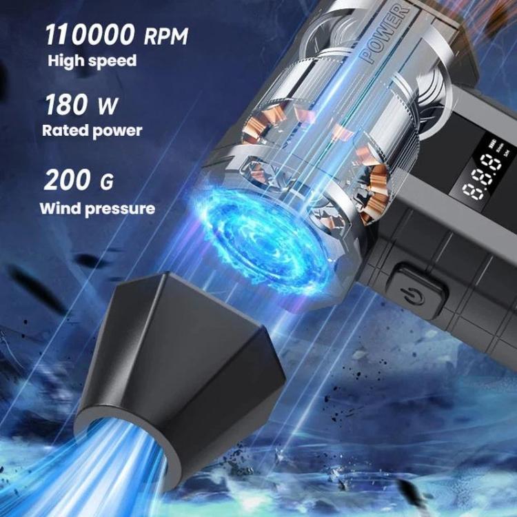 110000RPM High-Power Cleaning Blower Outdoor Brushless Motor Digital Display Powerful Fan, W20K