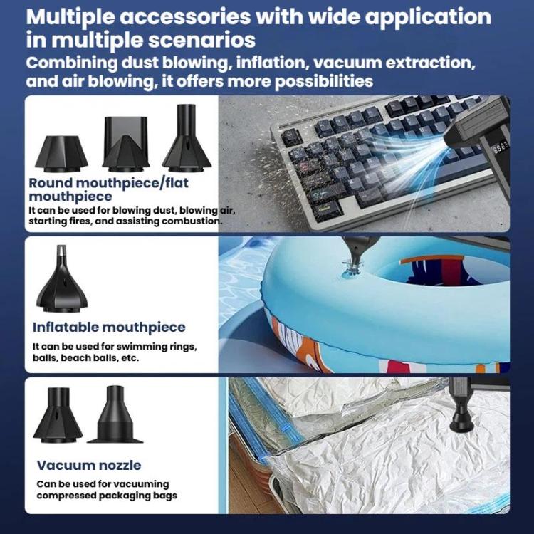 110000RPM High-Power Cleaning Blower Outdoor Brushless Motor Digital Display Powerful Fan, W20K