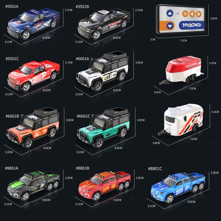 1:64 Mini Alloy RC Car With Lights Simulated Car Model Toy, 6601 Green, 5501 Black, 5501 Red, 5501 Blue, 8801 Black, 8801 Red, 8801 Blue, 6601 White With Hanging Box, 6601 Green With Hanging Box, 5501 Black With Hanging Box, 5501 Red With Hanging Box  ...