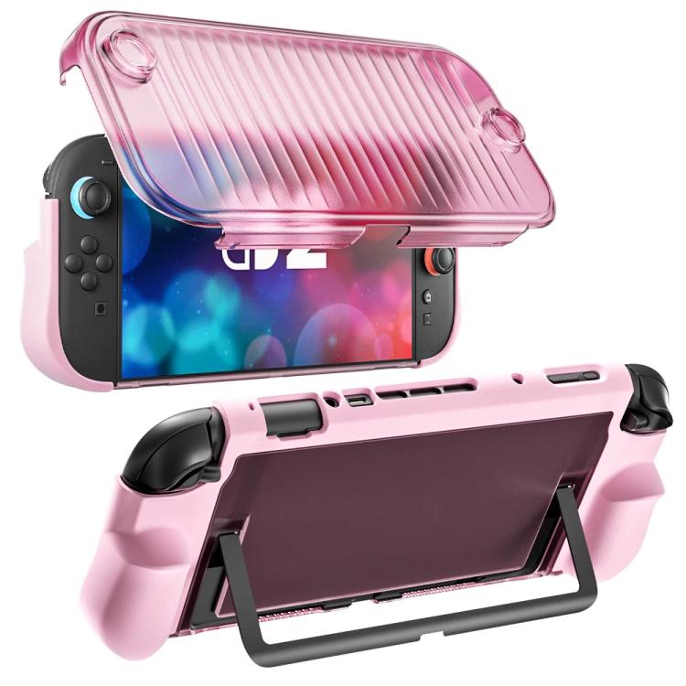 For Nintendo Switch 2 Crystal Full-Coverage Protective Case Dock-Compatible Design