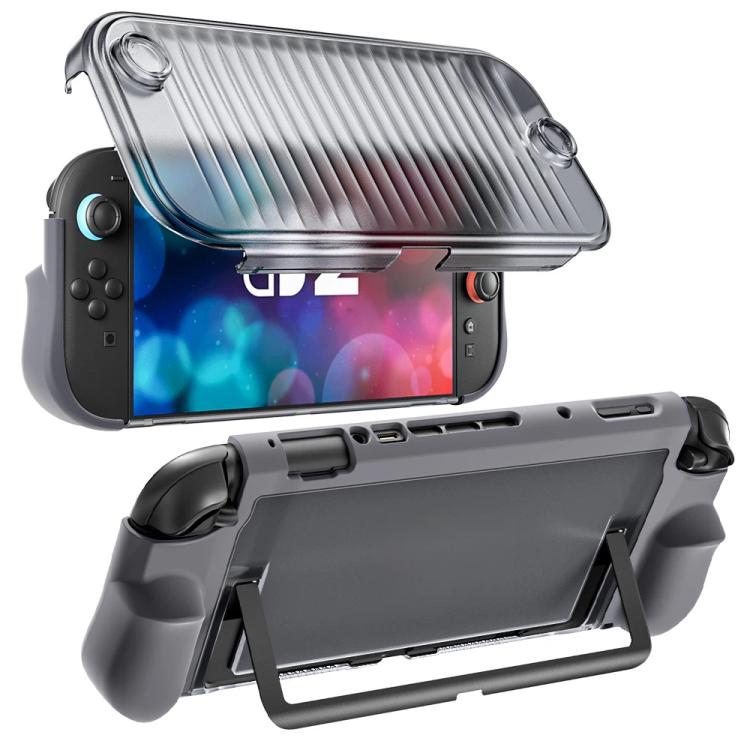 For Nintendo Switch 2 Crystal Full-Coverage Protective Case Dock-Compatible Design