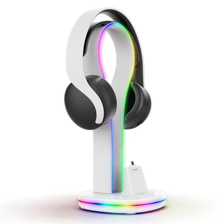 For PS5 Portal ipega Magnetic Contact Charging Dock with RGB Lights & Headset Stand