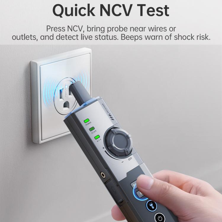FNIRSI Multifunctional Cable Finder with Anti-interference PoE Cable Tester, LPM-10