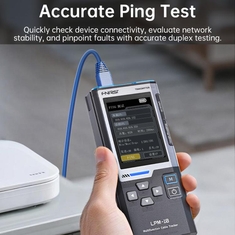 FNIRSI Multifunctional Cable Finder with Anti-interference PoE Cable Tester, LPM-10