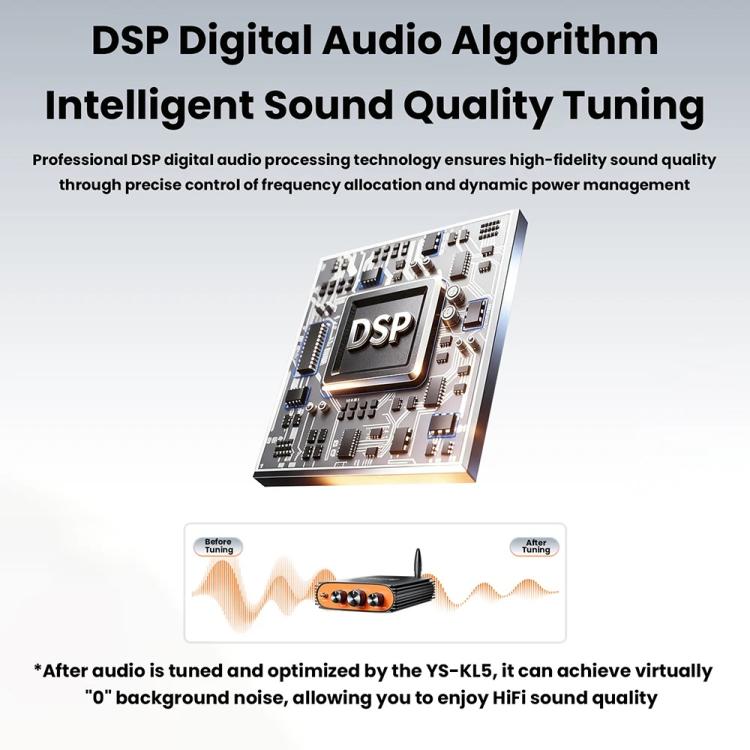 Sienwiny YS-KL5 Bluetooth 5.3 Dual-Channel TPA3255 Chip 600W High-Power HiFi Digital Amplifier, EU Plug, US Plug