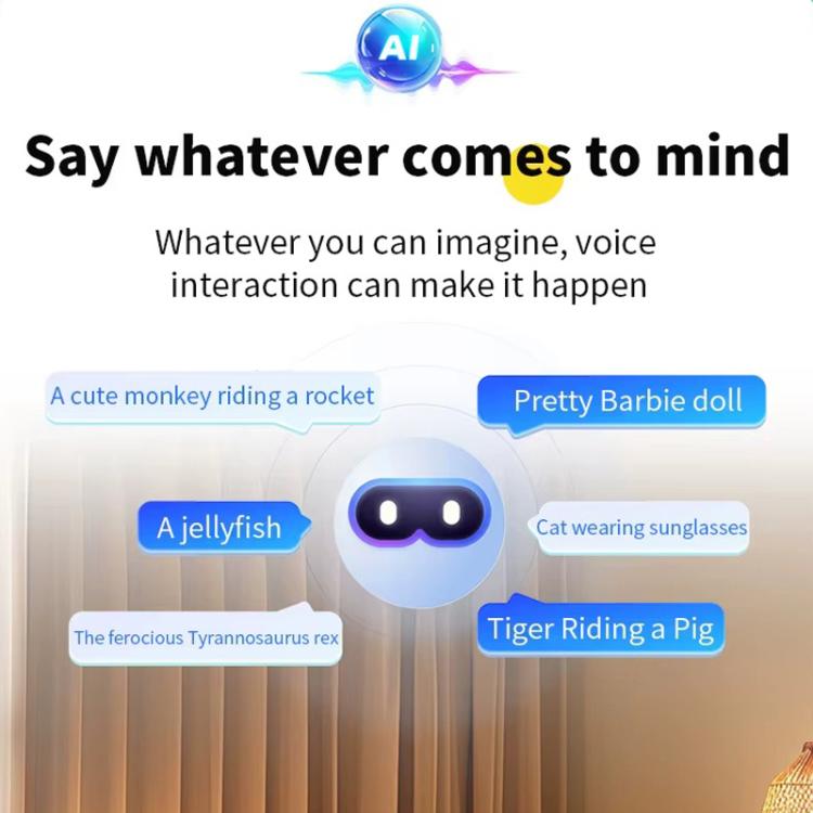 AI Thermal Printer With Voice-To-Image Generation 6 Creative Modes & 2.4-Inch HD Screen For Kids
