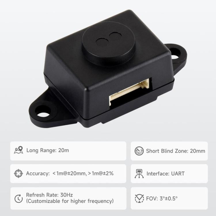 WAVESHARE TOF Laser Range Sensor, Based On D-TOF Single-Point Laser Sensor, Support UART Communication