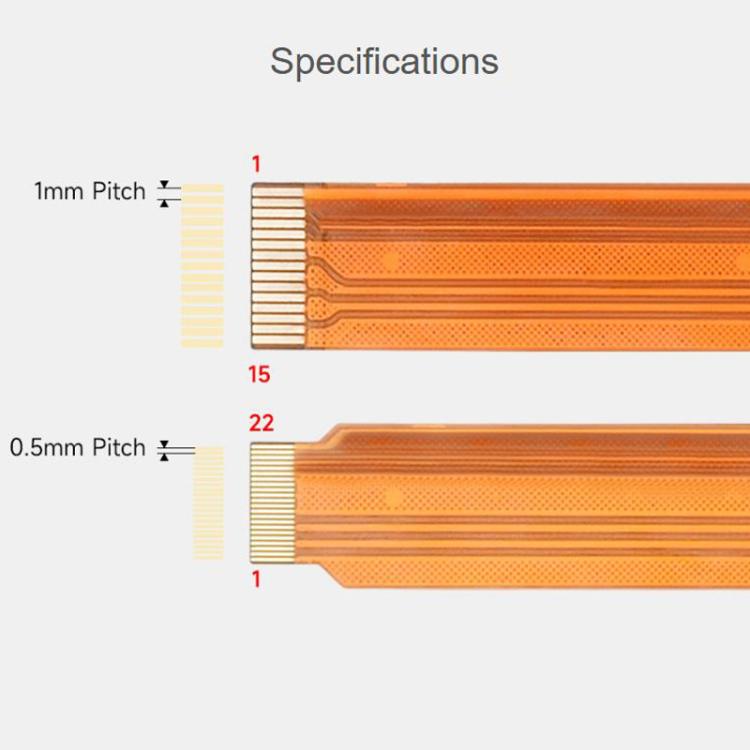 For Raspberry Pi 5 CSI FPC Flexible Cable 22Pin To 15Pin For CSI Camera Modules, Waveshare 25920